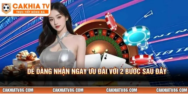 Dễ dàng nhận ngay ưu đãi với 2 bước sau đây