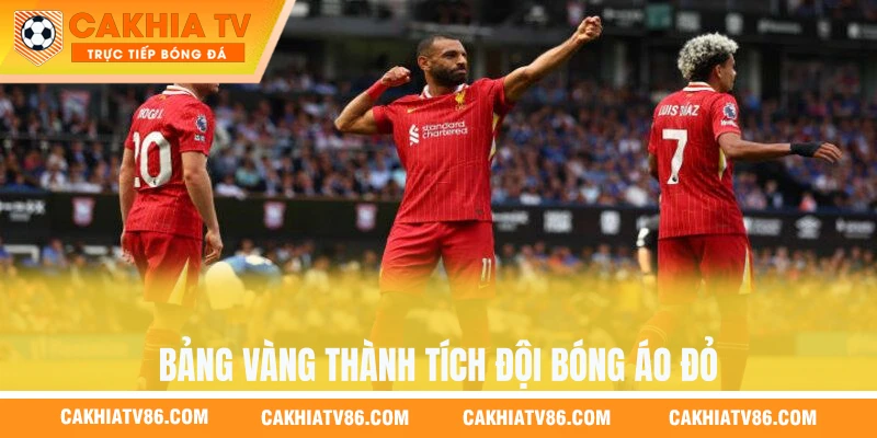 Bảng vàng thành tích đội bóng áo đỏ