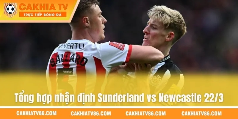 Tổng hợp nhận định Sunderland vs Newcastle 22/3